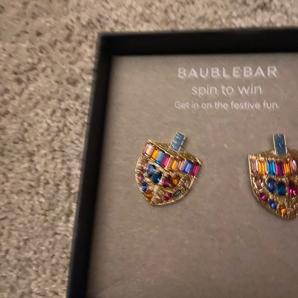 COPY - Baublebar Dreidel Rainbow Earrings NIB